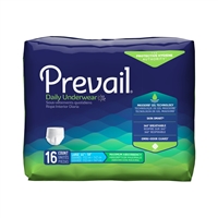 Prevail Super Plus Underwear, LARGE, Maximum Absorbency Pull On, PVS-513 - Pack of 16