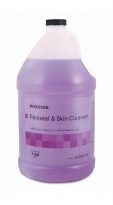 Perineal Wash, Rinse-Free, Fresh Scent Skin Cleanser, McKesson - 1 Gallon Jug