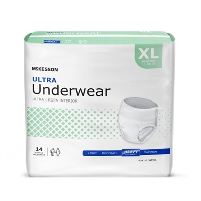 McKesson Ultra Absorbency Pull On Underwear, Extra Large