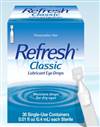 Refresh Eye Lubricant, 0.01 oz. Eye Drops, 00023050601 - EACH