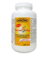 Senna Plus Stool Softener Tablet 1,000 per Bottle 50 mg - 8.6 mg Strength Docusate Sodium / Sennosides, 455-01-GCP - Case of 12