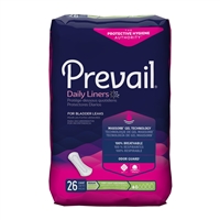 Prevail Bladder Control Pad Pantiliners, 7.5 Inch, Light Absorbency, PV-926 - Case of 312