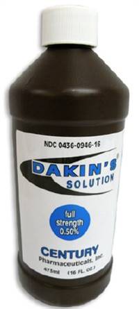 Dakin's Full Strength Wound Antimicrobial Cleanser 16 oz. Bottle, 00436094616 - Sold by: Pack of One