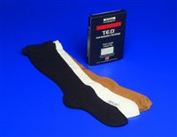 TED Anti Embolism Stockings, Knee-High Hose, Large, Regular, Beige Closed Toe, 4289