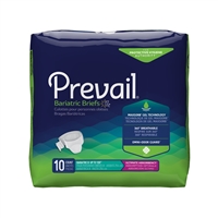 Prevail Specialty Brief, Bariatric B, Up to 100 Inch Waist, Heavy Absorbency, PV-094 - Pack of 10