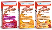 Boost Breeze Variety Pack 8 Ounce., Berry, Orange, Peach, by Nestle, Tetra Brik