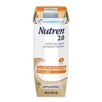 Nutren, 2.0 Cal, Unflavored Nutritional Supplement, 250 ml.
