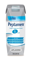 Peptamen 1 Cal Formula, Unflavored, 250 ml, 8.45 oz., by Nestle - Case of 24