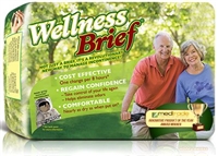 Wellness Brief Original, Adult Diaper, EXTRA LARGE, XL, 46" to 67" Waist, # 3155