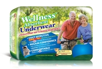Wellness Underwear (Pull-Ups), LARGE, 30" to 40" Waist, # 6255 - Pack of 16