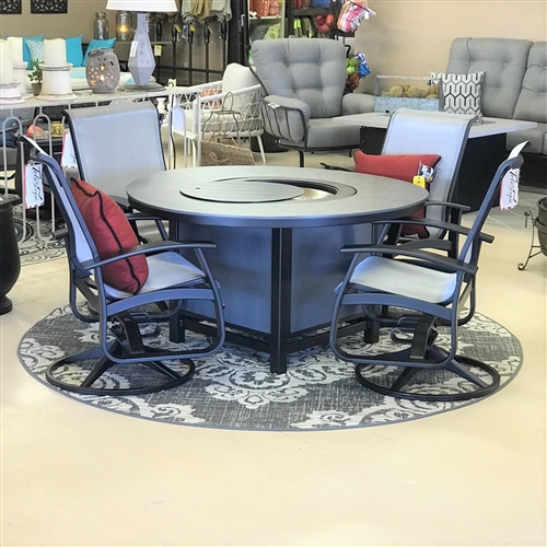 Telescope Belle Isle Chairs & 52" Round Firepit