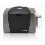 Fargo DTC1250e Single-Sided Color ID Card Printer with Ethernet and Smart Card Encoder Graphic