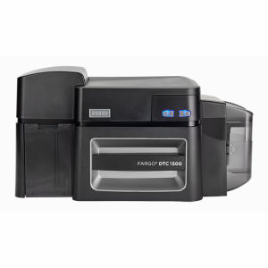 Fargo DTC1500 Single-Sided Color ID Card Printer with ISO Magnetic Stripe Encoder Graphic