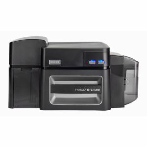 Fargo DTC1500 Dual-Sided Color ID Card Printer with ISO Magnetic Stripe Encoder Graphic