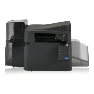 Fargo DTC4500e Single-Sided Color ID Card Printer with Ethernet and Smart Card Encoder Graphic