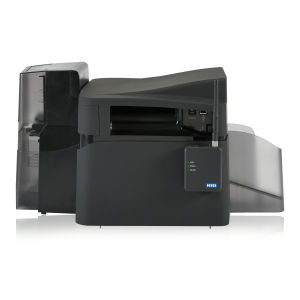 Fargo DTC4500e Single-Sided Color ID Card Printer with MSE and Smart Card Encoder Graphic