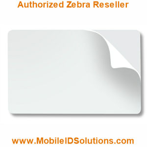 Zebra Mylar-backed Adhesive Premier PVC Cards Graphic