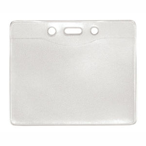 Brady PureClear, Horizontal Badge Holder, Clear EVA W Slot and Chain Holes. 3 3/8" x 2 3/8TH. MOQ 100, Priced by Bag Graphic