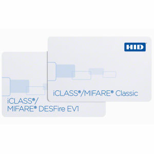 HID 242 iCLASS + MIFARE DESFire EV1 Cards Graphic