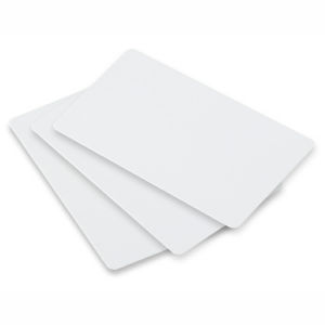 CardMark CheckPoint Blank PVC Card, White, CR80/30 mil with Signature Panel, NO MAG-STRIPE. Sleeve of 500 Units Graphic