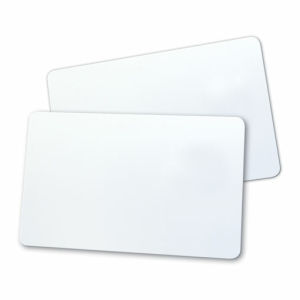 Magicard Blank White PVC Cards with HoloPatch Gold Seal Graphic