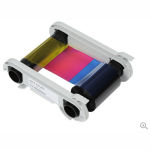 Evolis Pebble4/Dualys3/Securion/Quantum1/Quantum2 5-Panel Full Color ymcKO Half-Panel Ribbon - 400 Prints Graphic