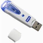 HID Smart Card Reader Contact USB Silver Graphic
