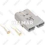 6340G1 CONNECTOR W/CONTACTS (SBX350 2/0 GRAY)