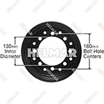 R600-1 STEEL RIM ASSEMBLY