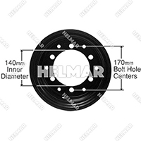 R650-2 STEEL RIM ASSEMBLY