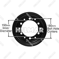 R650-3 STEEL RIM ASSEMBLY