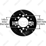 R700-1 STEEL RIM ASSEMBLY