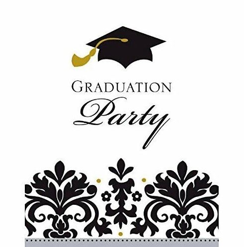 Graduation Party Postcard  Invitations & Envelopes, Pack of 50