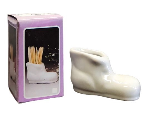 Ceramic Toothpick Holder With Toothpicks, Assorted