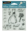 Fiskars China & Glass Clear Stamps - Bridal Shower, 12 pcs