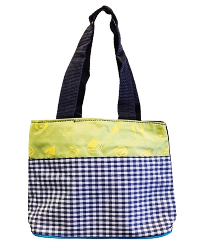 Small Check Pattern Tote Lunch Bag