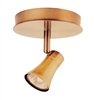 Globe Electric Wave Collection Spot Light - Antique Brass