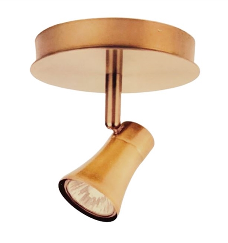 Globe Electric Wave Collection Spot Light - Antique Brass