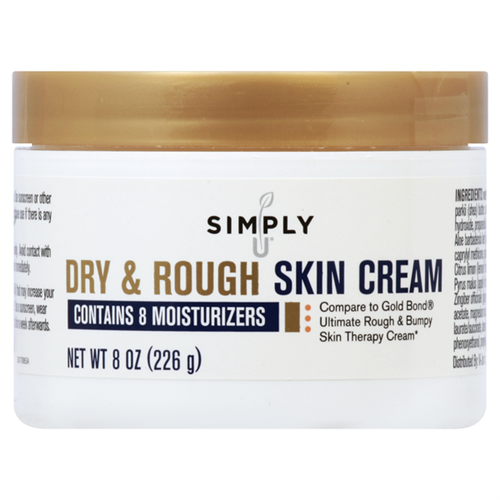 Simply U Dry & Rough Skin Cream, 8 oz / 226g