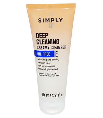 Simply U Deep Cleaning Oil-Free Creamy Cleanser, 7 Oz