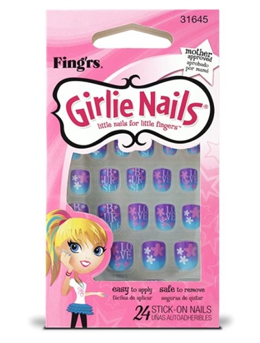 Fing'rs Girlie Nails 24 Stick-On Nails