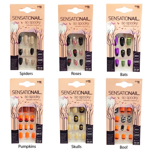 SensatioNail So Spooky Nails, 28 Nails 14 Sizes