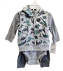 Carter's 3-Piece Sleeveless Hoodie Set For Infant Boy, 3M
