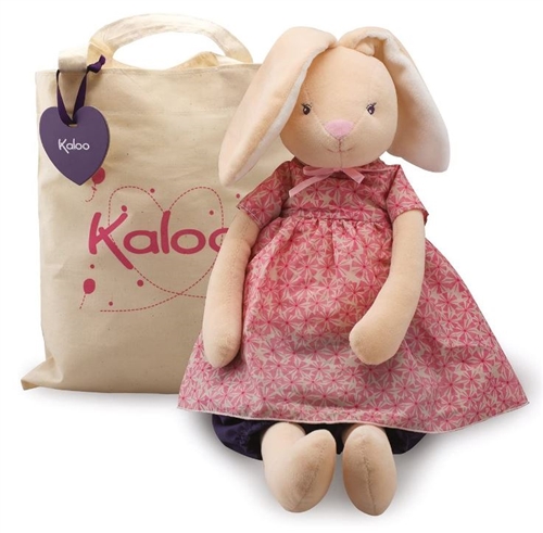 Kaloo Petite Rose Tote + Maxi Doll Rabbit (55CM)