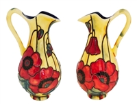 Old Tupton Ware Floral Ceramic Jug - Yellow Poppy, 4"