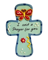 Dicksons Ceramic Wall Cross - Colorful Blessings