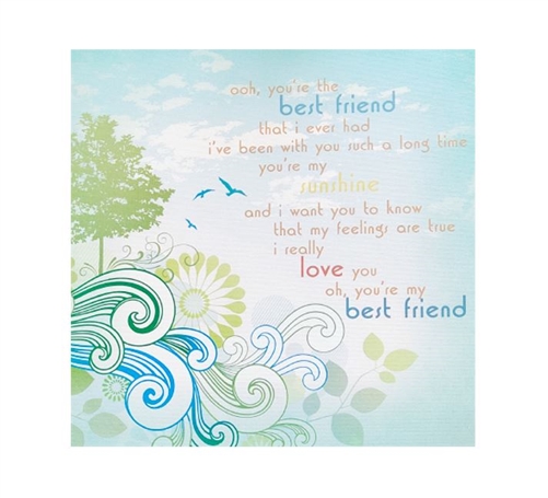 Demdaco Studio Lyricology Wall Decor - Best Friend / Hello