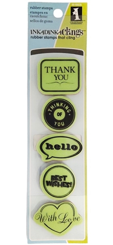 INKADINKADO Rubber Stamps, 5 pcs