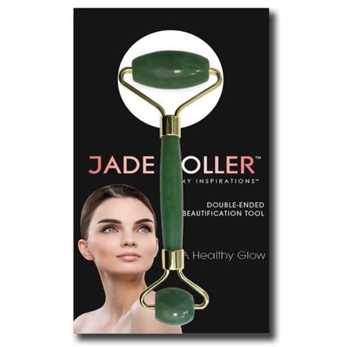 Double-Ended Jade De-Puffing Face Roller