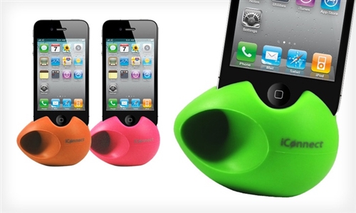 iConnect Amplifier Dock - Silicone Dock for iPhone 4/4s